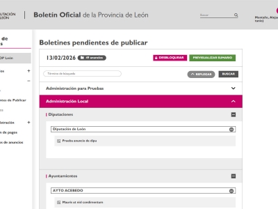 Detalle de un boletín pendiente